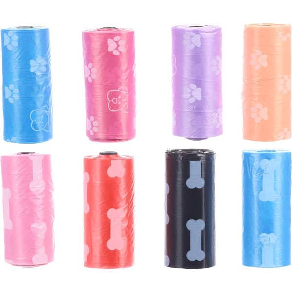 Sacs pour dejections bones-paws assortiment 4x15pcs