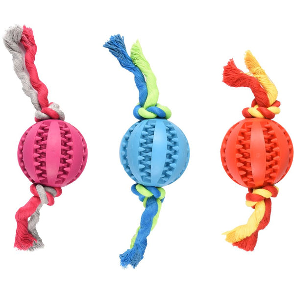 Dental balle en caoutchouc avec corde ass 7cm