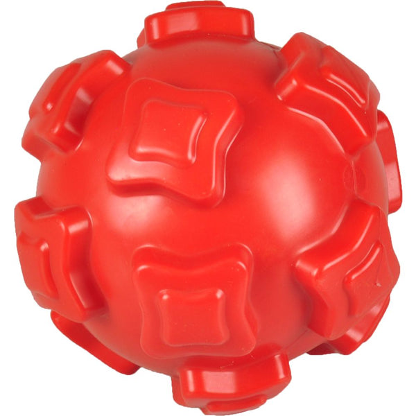 Jchien balle brutus rouge tpr 12cm avec organe sonore