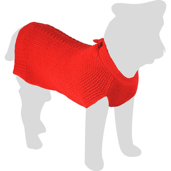 Tricot sienna rouge 35cm