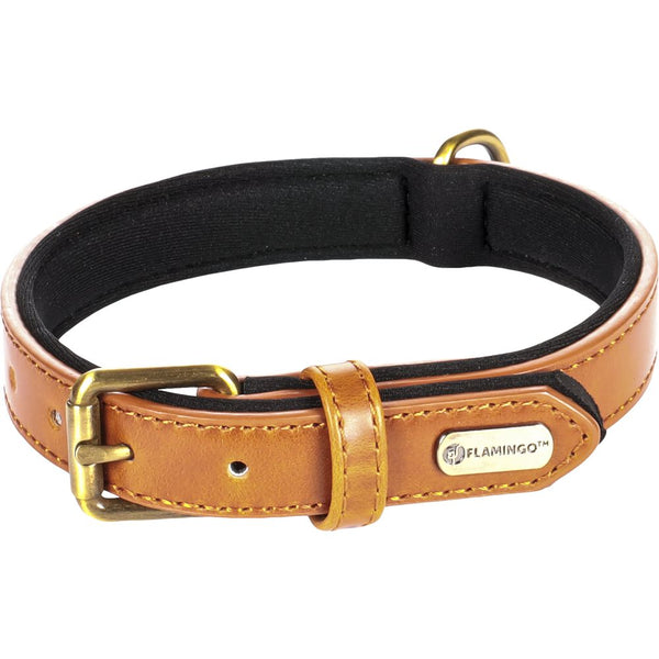 Collier lyabo cognac s/m 31/39cm 20mm