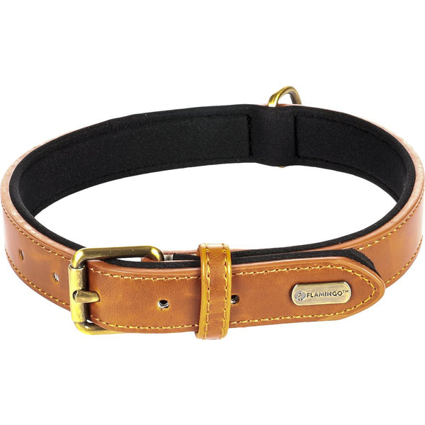 Collier lyabo cognac l 42/52cm 25mm