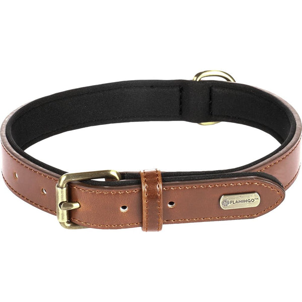 Collier lyabo brun l 42/52cm 25mm