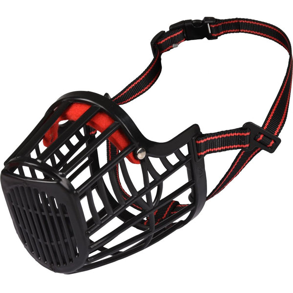 Muselière silas noir xl nuque 45-62cm / nez 6x9,5cm