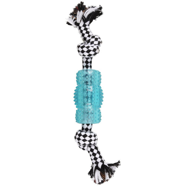 Jchien djengo corde avec tube tpr bleu 24cm