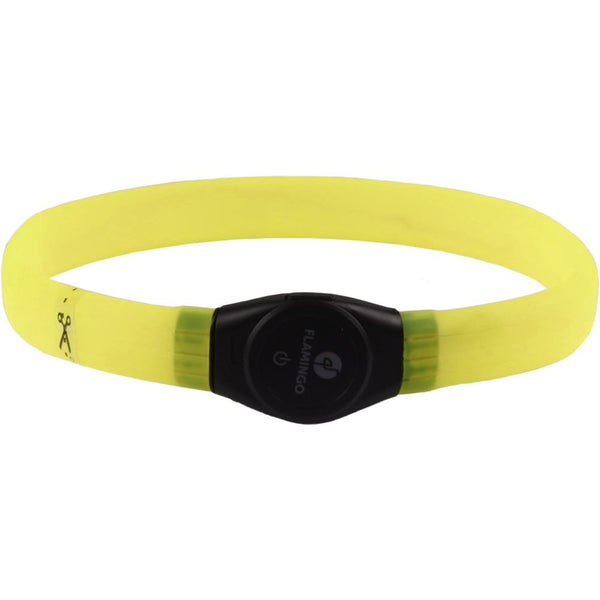 Collier led ilona jaune 35-64cm 7mm