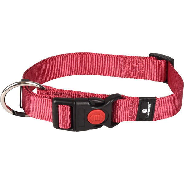 Collier ziggi rouge cérise l 45-65cm25mm