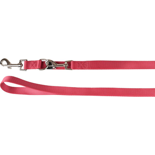 Laisse d'entraînement ziggi rouge cérise 200cm 20mm