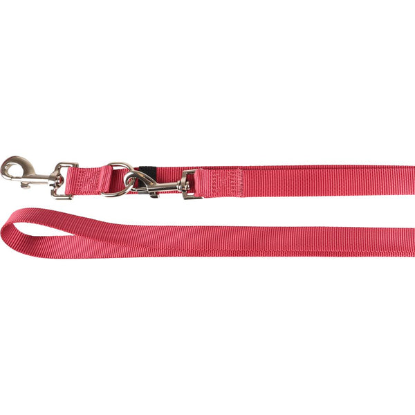 Laisse d'entraînement ziggi rouge cérise 250cm 25mm
