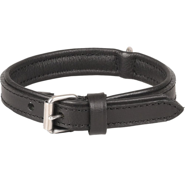 Collier arizona cuir noir xs/s 23-27cm 18mm