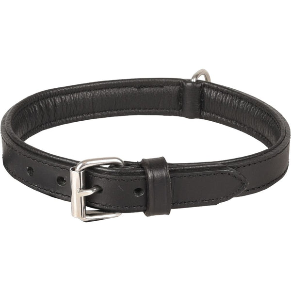 Collier arizona cuir noir m 36-42cm 23mm