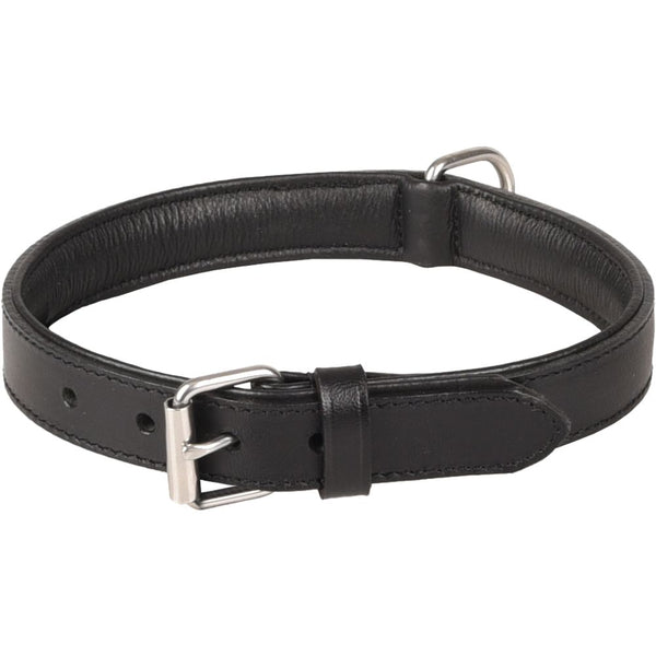Collier arizona cuir noir m/l 40-46cm 28mm
