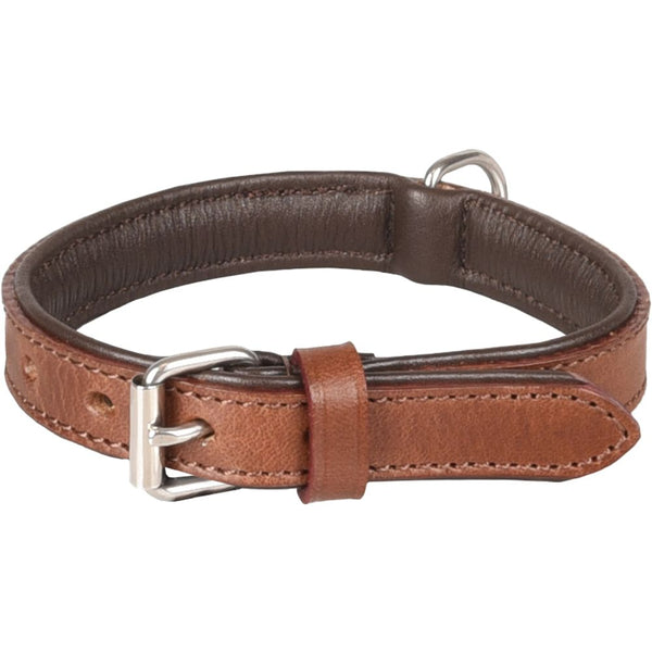 Collier arizona cuir brun s 26-32cm 20mm