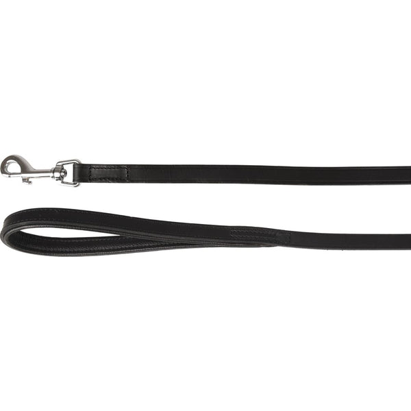 Laisse arizona cuir noir 130cm 15mm