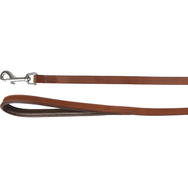 Laisse arizona cuir brun 130cm 15mm
