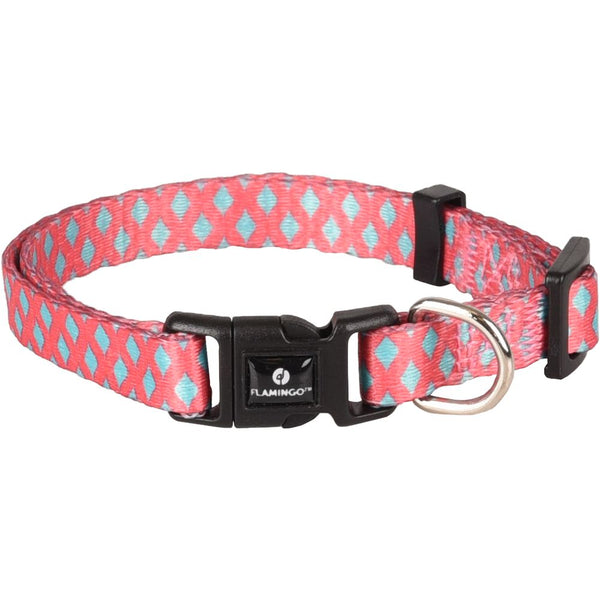 Collier sue rose/vert xs 20-35cm 10mm