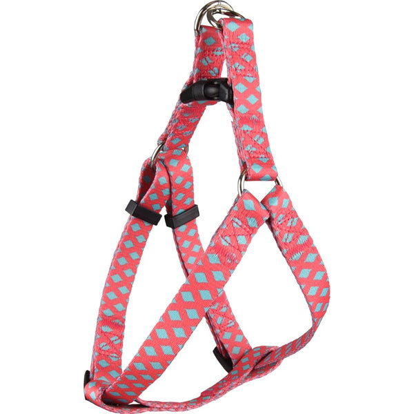 Harnais step&go sue rose/vert s 35-50cm 15mm