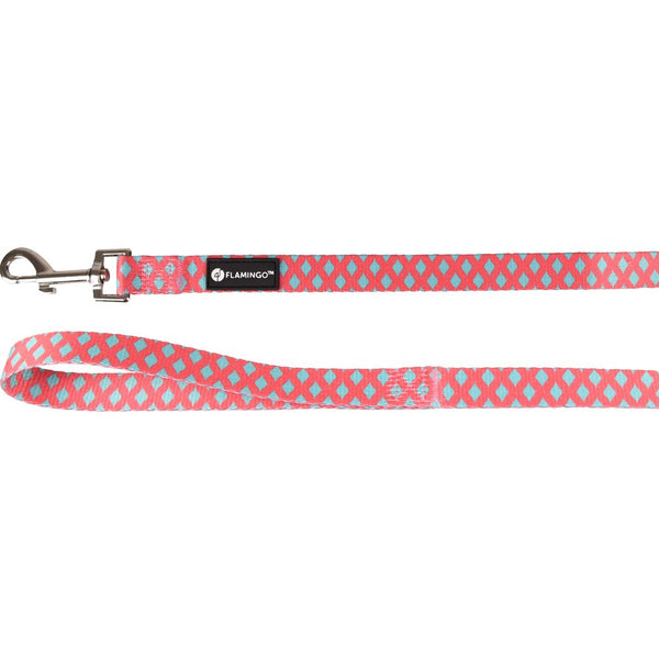 Laisse sue rose/vert 120cm 20mm