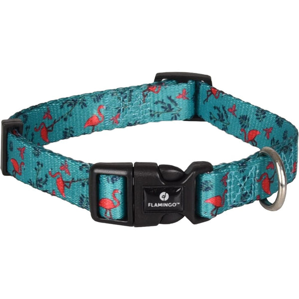 Collier samar vert avec flamingo s 30-45cm 15mm
