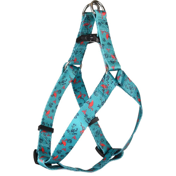 Harnais step&go samar vert avec flamingo m 45-60cm 20mm