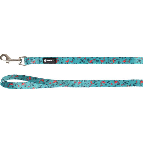Laisse samar vert avec flamingo 120cm 15mm