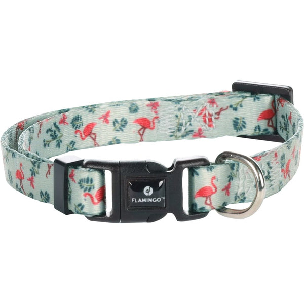 Collier samar vert clair avec flamingo xs 20-35cm 10mm