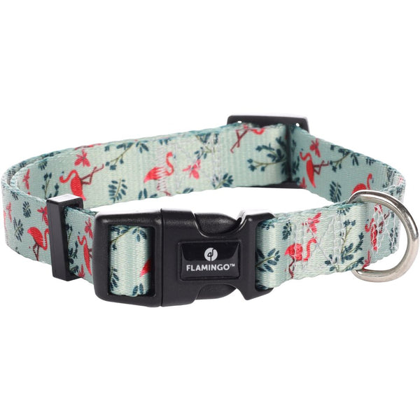 Collier samar vert clair avec flamingo m 40-55cm 20mm