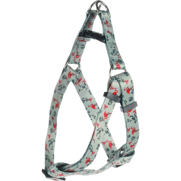 Harnais step&go samar vert clair avec flamingo m 45-60cm 20mm