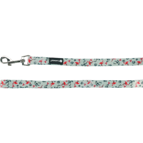 Laisse samar vert clair avec flamingo 120cm 15mm