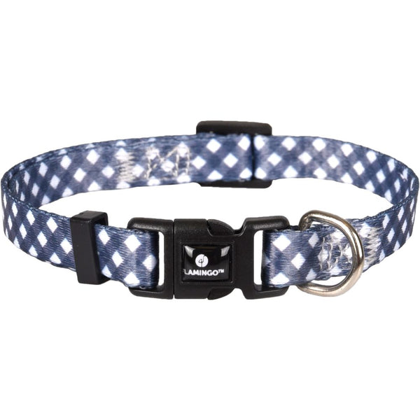 Collier salome gris/blanc xs 20-35cm 10mm