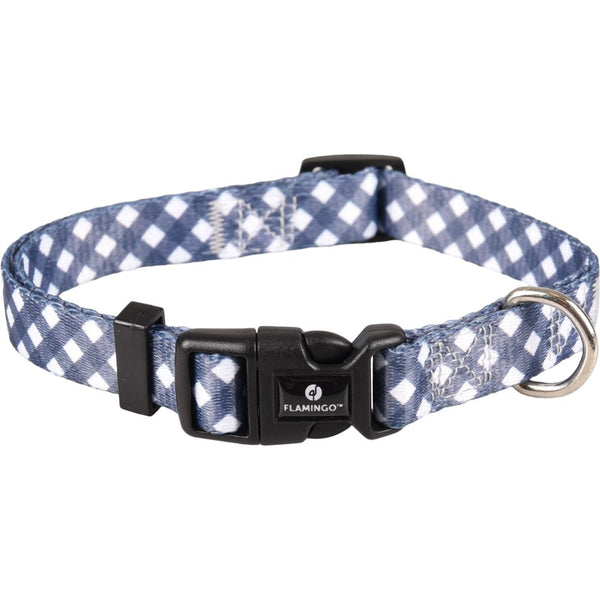 Collier salome gris/blanc s 30-45cm 15mm