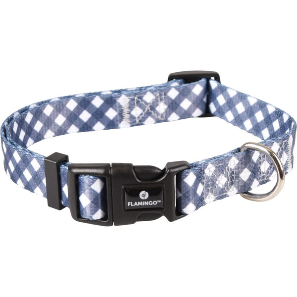 Collier salome gris/blanc m 40-55cm 20mm