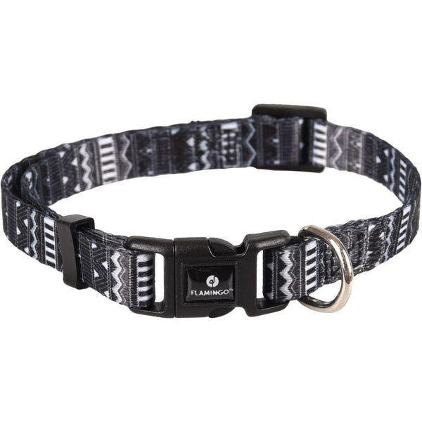Collier sadie noir/blanc xs 20-35cm 10mm