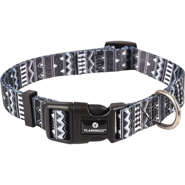 Collier sadie noir/blanc m 40-55cm 20mm