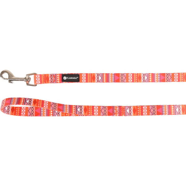 Laisse syb orange/rose/blanc 120cm 15mm
