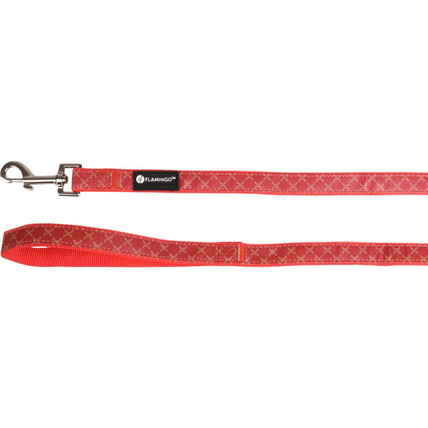 Laisse odin rouge 120cm 20mm