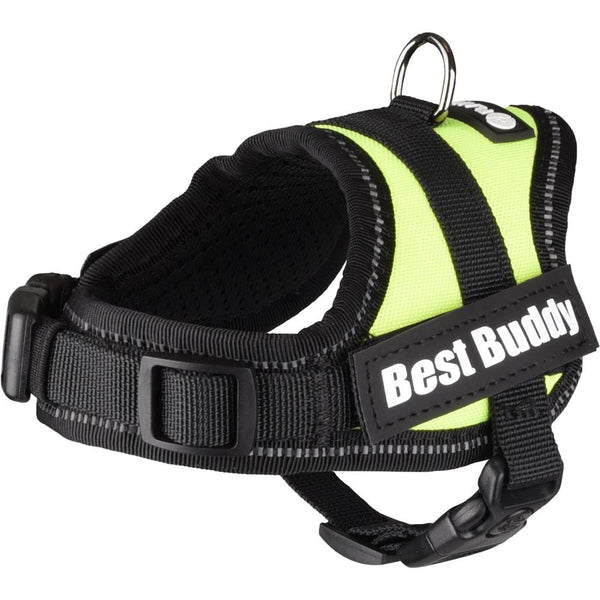 Harnais best buddy pluto vert néon xxxs 29-33cm 15mm