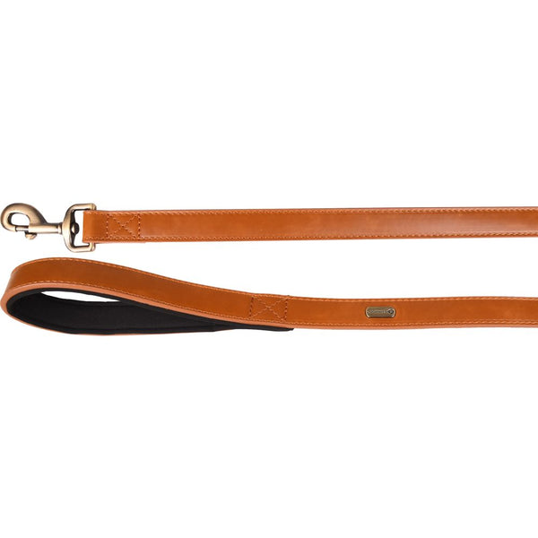Laisse lyabo cognac 130cm 25mm