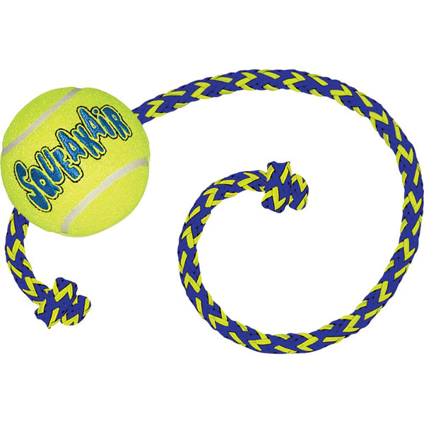 Kong squeakair ball + rope medium