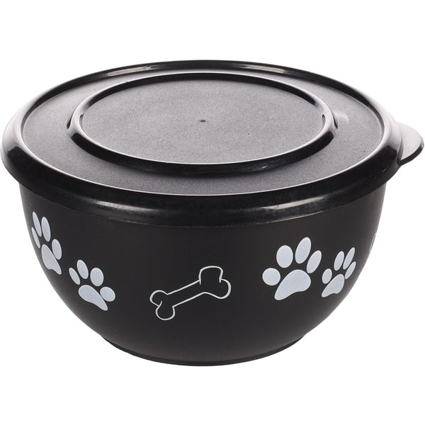 Écuelle pour la nourriture kena avec couvercle noir m 15cm800ml
