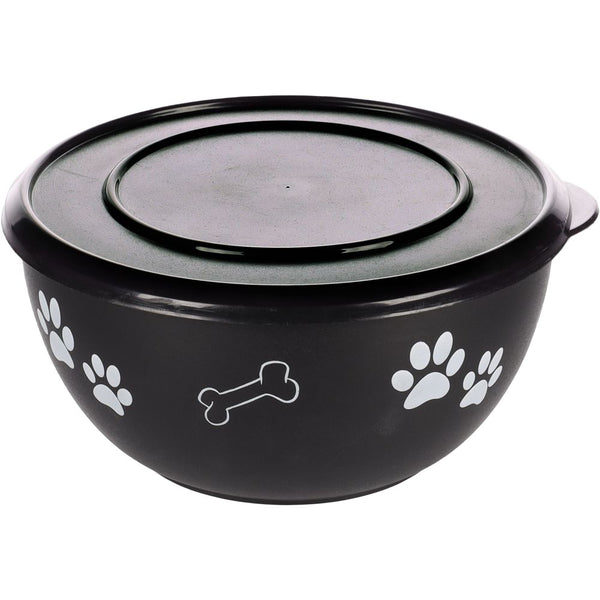 Écuelle pour la nourriture kena avec couvercle noir l 17,2cm1250ml