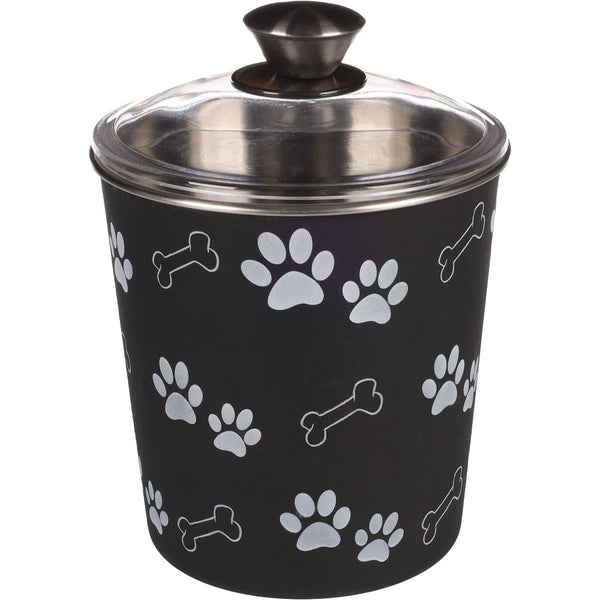 Pot pour snack avec couvercle kena noir 16cm1900ml