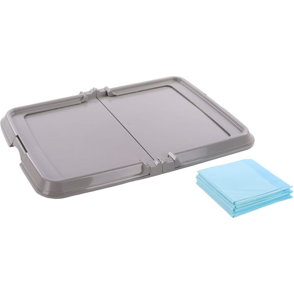 Support pour tapis d'entraînement fifi gris l + 5 tapis l