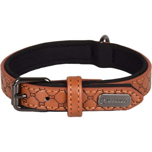 Collier patti brun xs/s 24-30cm 15mm