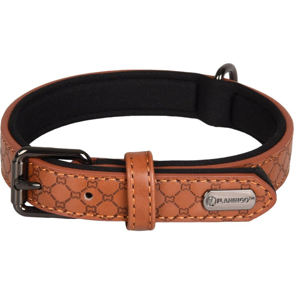 Collier patti brun s/m 31-39cm 20mm