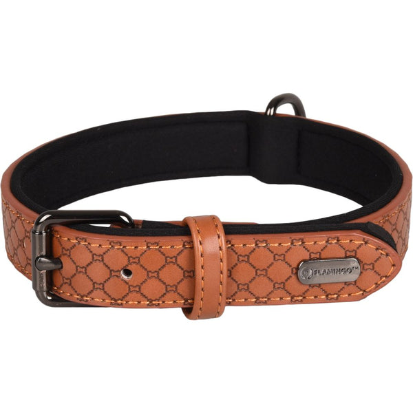 Collier patti brun m/l 38-48cm 25mm