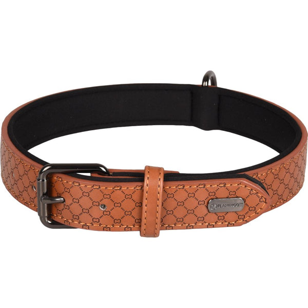 Collier patti brun xxl 52-62cm 30mm