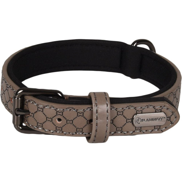 Collier patti gris s/m 31-39cm 20mm