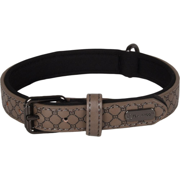 Collier patti gris m 36-44cm 20mm