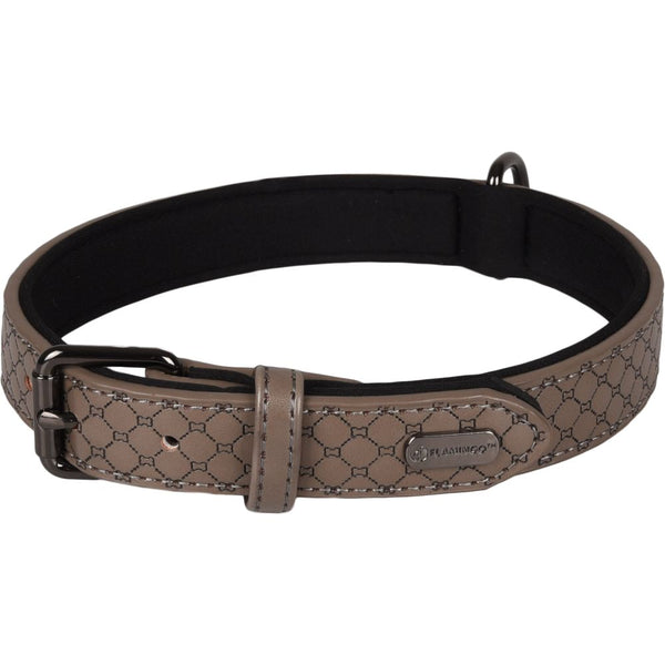 Collier patti gris l 43-53cm 25mm